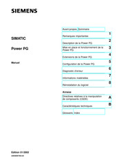 Siemens SIMATIC Power PG Manuel