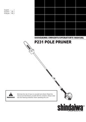 Shindaiwa P231 Manuel D'utilisation