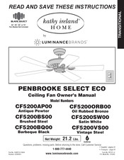 Luminance Brands kathy ireland Home CF5200SW00 Mode D'emploi