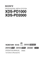 Sony XDS-PD1000 Mode D'emploi