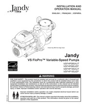 Jandy VS FloPro VSFHP165AUT Mode D'emploi