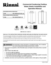 Rinnai C199i Manuel D'installation Et D'utilisation