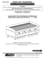 Eagle Group Chef's Line CLCHRBL Série Instructions D'utilisation Et D'installation