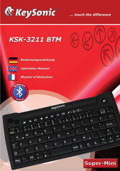 KeySonic KSK-3211 BTM Manuel D'utilisation