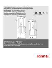 Rinnai DemandDuo CHS199100RiN Manuel D'installation Et D'utilisation