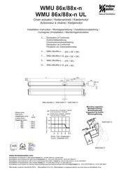 Window Master WMU 86-n Série Consignes D'installation