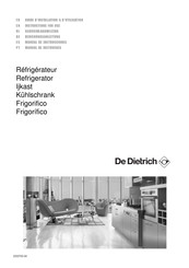 De Dietrich DRS 614 JE Guide D'installation & D'utilisation