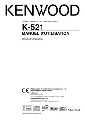 Kenwood K-521 Manuel D'utilisation