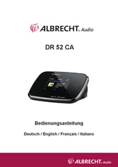 Albrecht DR 52 CA Guide D'utilisation