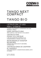 Costan TANGO NEXT COMPACT Instructions Pour L'utilisateur