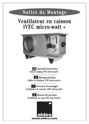 aldes iVEC micro-watt+ Notice De Montage