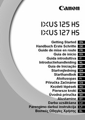 Canon IXUS 125 HS Guide De Mise En Route