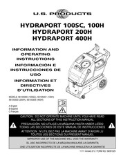U.S. Products HYDRAPORT 200H Directives D'utilisation