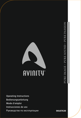 Avinity 00107630 Mode D'emploi