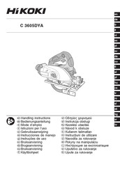 HIKOKI C 3605DYA Mode D'emploi