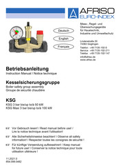 Afriso EURO-INDEX KSG Maxi 3 bar Notice Technique