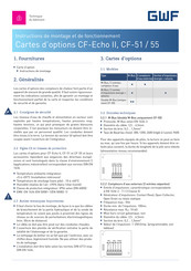 GWF CF-Echo II Instructions De Montage Et De Fonctionnement