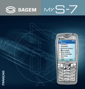 Sagem MY S-7 Mode D'emploi