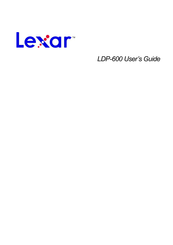Lexar LDP-600 Mode D'emploi