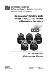 Federal Signal Commander 371LEDX-120 Manuel D'installation Et D'entretien