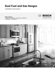 Bosch HGI8054UC Instructions D'installation