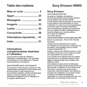 Sony Ericsson W900i Mode D'emploi