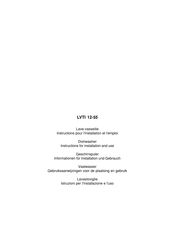Scholtes LVTI 12-55 Instructions Pour L'installation Et L'emploi