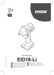 Erbauer EID18-Li Instructions D'origine