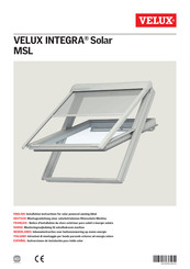 Velux INTEGRA Solar MSL Notice D'installation