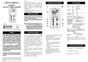 Hanna Instruments HI 8314 Manuel D'utilisation