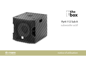thomann The box Pyrit 112 Sub A Notice D'utilisation