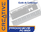 Creative Prodikeys PC-MIDI Guide De L'utilisateur