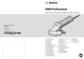 Bosch GWS 750-100 I Professional Notice Originale