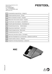 Festool MXC Notice D'utilisation D'origine