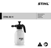 Stihl SG 11 Notice D'emploi