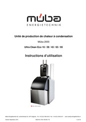 Müba Ultra Clean Eco 43 Instructions D'utilisation