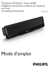 Philips SPA2100 Mode D'emploi