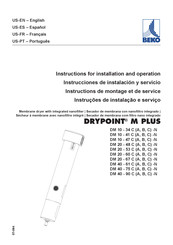 Beko DRYPOINT M PLUS Instructions De Montage Et De Service