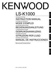 Kenwood LS-K1000 Mode D'emploi