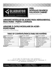 Gladiator Garageworks GAGB28FDYG Instructions D'assemblage