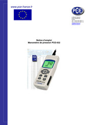 PCE Instruments PCE-932 Notice D'emploi