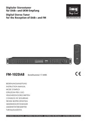 Monacor International img Stage Line FM-102DAB Mode D'emploi