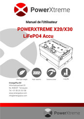 PowerXtreme X30 LiFePO4 Mode D'emploi