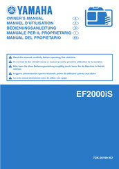 Yamaha EF2000iS Mode D'emploi
