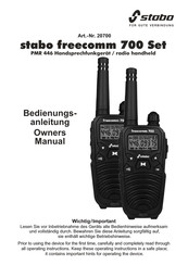 stabo freecomm 700 Mode D'emploi