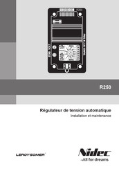 Nidec R250 Manuel D'installation Et Maintenance