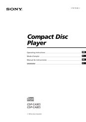 Sony CDP-CA8ES Mode D'emploi