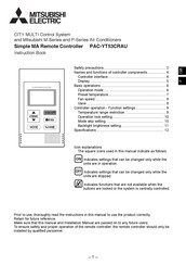 Mitsubishi Electric PAC-YT53CRAU Manuel D'instructions