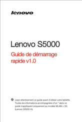 Lenovo S5000 Guide De Démarrage Rapide
