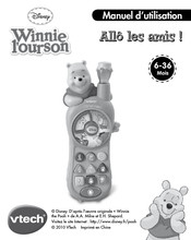 VTech Disney Winnie l'ourson Allô les amis ! Manuel D'utilisation